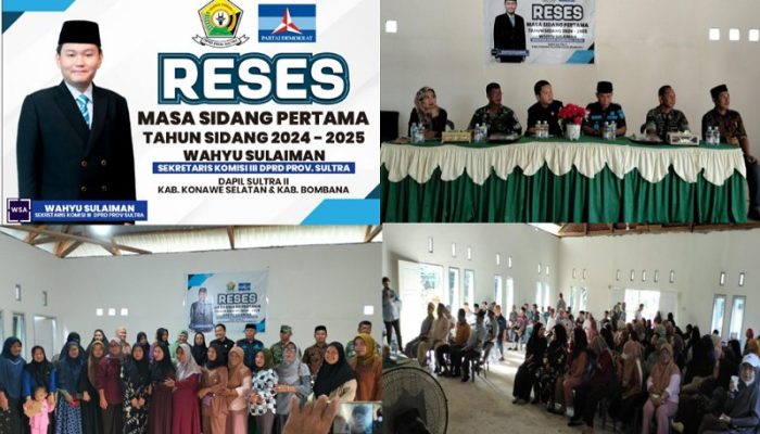 Gelar Reses Masa Sidang Pertama, Wahyu Sulaiman Ahmad Sasar Aspirasi Warga di Konsel