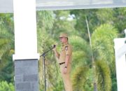 H. Wahyu Ade Pratama Imran Pimpin Apel Perdana di Halaman Kantor Bupati Konsel