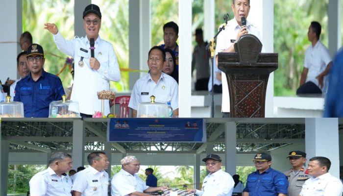 Bupati Surunuddin Resmikan Pasar Rakyat Lambodi Jaya Kec. Lalembuu