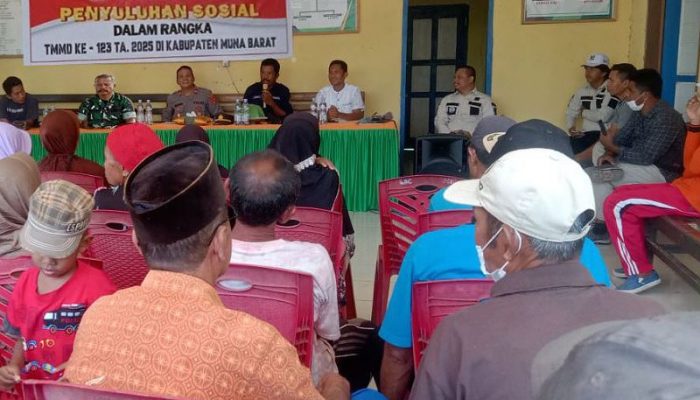 Dukung Kesejahteraan Petani, Satgas TMMD 123 Kodim 1416/Muna Laksanakan Penyuluhan Pertanian