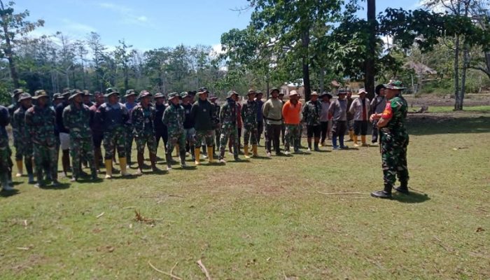Dansatgas TMMD 123 Kodim 1416/Muna Pimpin Apel di Hari Ke 15