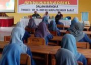 Tanamkan Jiwa Nasionalisme Kepada Pelajar, Satgas TMMD 123 Kodim 1416/Muna Sosialisasi Wawasan Kebangsaan