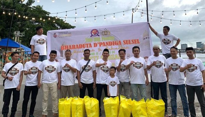 Bukber Dan Berbagi Takjil, Momen Bharaduta Dermaga Polres Pelabuhan Makassar Jalin Kebersamaan