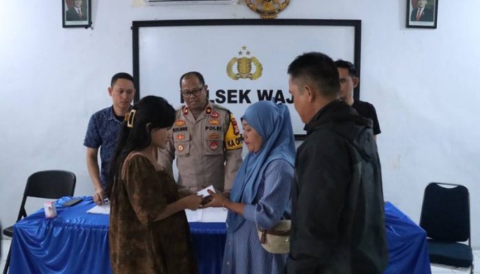 Demi Masa Depan 8 Anak, Polsek Wajo Terapkan Restorative Justice Kepada Ibu Hamil yang Mencopet