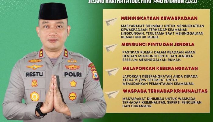 AKBP Restu Wijayanto S.I.K., Beri Tips Mudik Aman Keluarga Nyaman