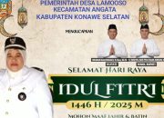 Pemdes Lamooso Ucapkan Selamat Hari Raya 1446 H, Kades : Pererat Silaturahmi Dan Mari Kita Saling Memaafkan
