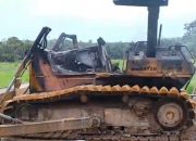 Buldozer Milik PT MS di Konsel Dibakar OTK, Perusahaan Minta Polisi Usut Tuntas