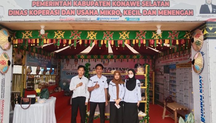 Stand Pameran Dinas Koperasi Dan UMKM Konsel Memukau Pengunjung Dengan Berbagai Macam Produk Unggulan