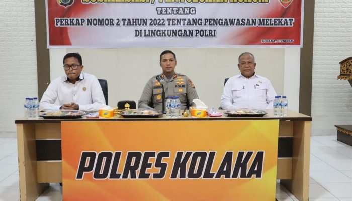 Polres Kolaka Gelar Penyuluhan Hukum Tentang Pengawasan Melekat di Lingkungan Polri
