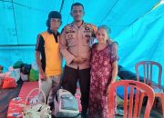Tunjukkan Kepedulian Kepada Warga Terkena Musibah Kebakaran, Aipda Mulyadi Fachri Sumbangkan Pakaian Layak Pakai