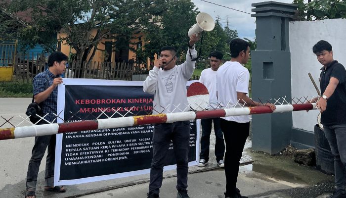 Garpem Sultra Gelar Unras Ke BPJN, Terkait Lalai Dalam Menerapkan K3 Oleh Pihak Satker Wilayah 2 BPJN  Sultra
