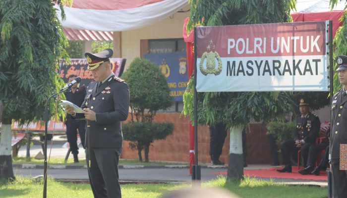 Upacara Peringatan Hari Bhayangkara ke-79 di Polres Bulukumba Berlangsung Khidmat