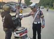 Ditlantas Polda Sultra Terapkan metode Hunting System Dan metode Stationer Dalam Operasi Patuh Anoa 2025