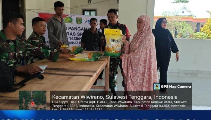 Kodim 1430/Konut Gelar Operasi Pasar Murah Bersama Bulog, Tekan Inflasi dan Bantu Warga
