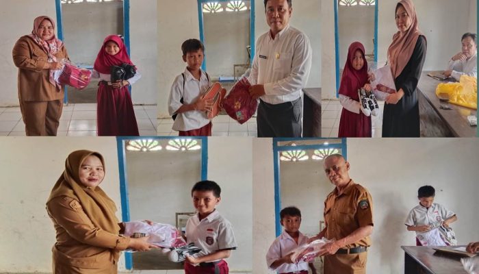 Pemerintah Desa Lamooso Salurkan Bantuan 40 seragam Sekolah Murid SD