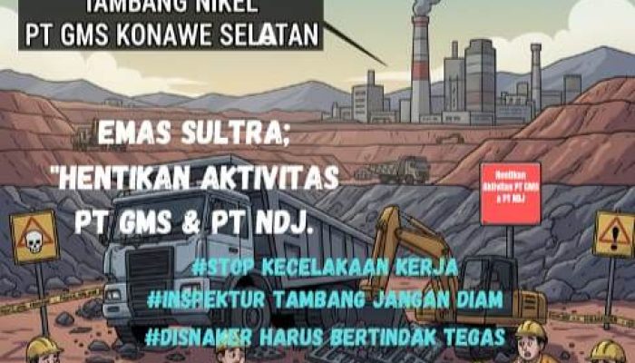 Emas Sultra Sarankan Inspektur Tambang Tutup Sementara Aktivitas PT GMS di Laonti