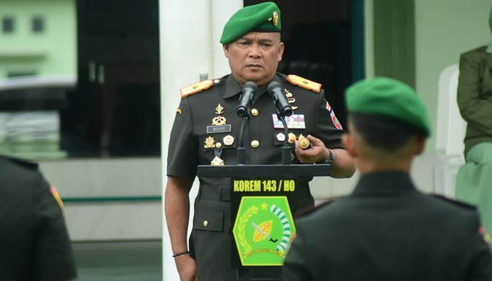 Danrem 143/Halu Oleo Pimpin Upacara Peringatan Hari Juang TNI AD Tahun 2025