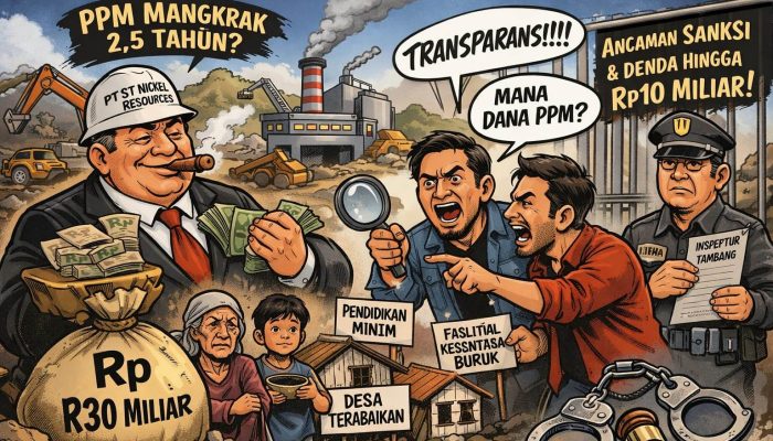 Diduga 2,5 Tahun Tak Berjalan, PPM PT ST Nickel Resources di Sorot