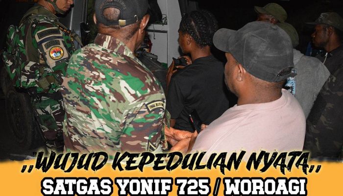 Wujud Kepedulian Nyata, Satgas PAMTAS RI-PNG Mobile Yonif 725/Woroagi Untuk Rakyat