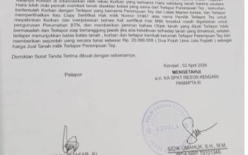 Dua Orang Warga Kota Kendari Resmi Dipolisikan Atas Dugaan Penipuan Dan Penggelapan Jual Beli Tanah