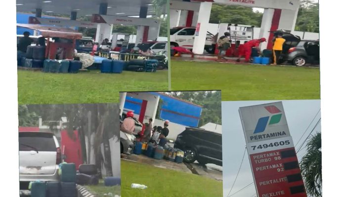 SPBU Bahomohoni Bungku Tengah Diduga Layani Ratusan Jirigen Solar dan Pertalite ke Mafia BBM : Polisi Diminta Bertindak