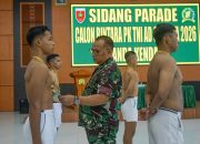 Danrem 143/HO Pimpin Sidang Parade Bintara PK TNI AD Gel. II TA 2026 Panda Kendari