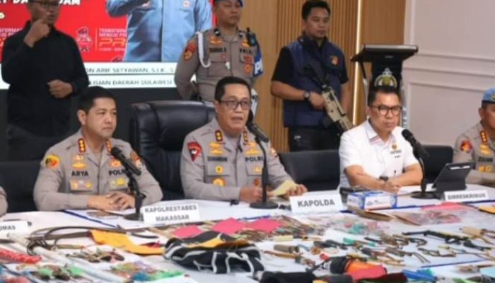 176 Tersangka Dibekuk Polrestabes Makassar Selama Bulan Mei 2026, Dua di Antaranya Dihadiahi Tima Panas