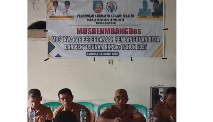 Pemdes Lamooso Gelar Musrenbangdes, Tetapkan Skala Prioritas Pembangunan Tahun 2026