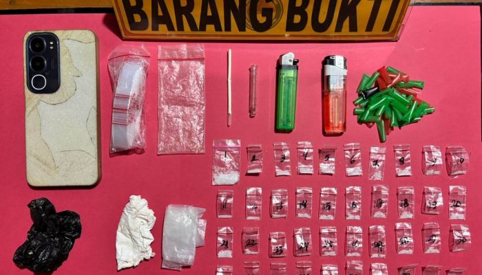 47 Saset Sabu Siap Edar, Seorang Pria Asal Laonti di Amankan Satresnarkoba Polres Konsel